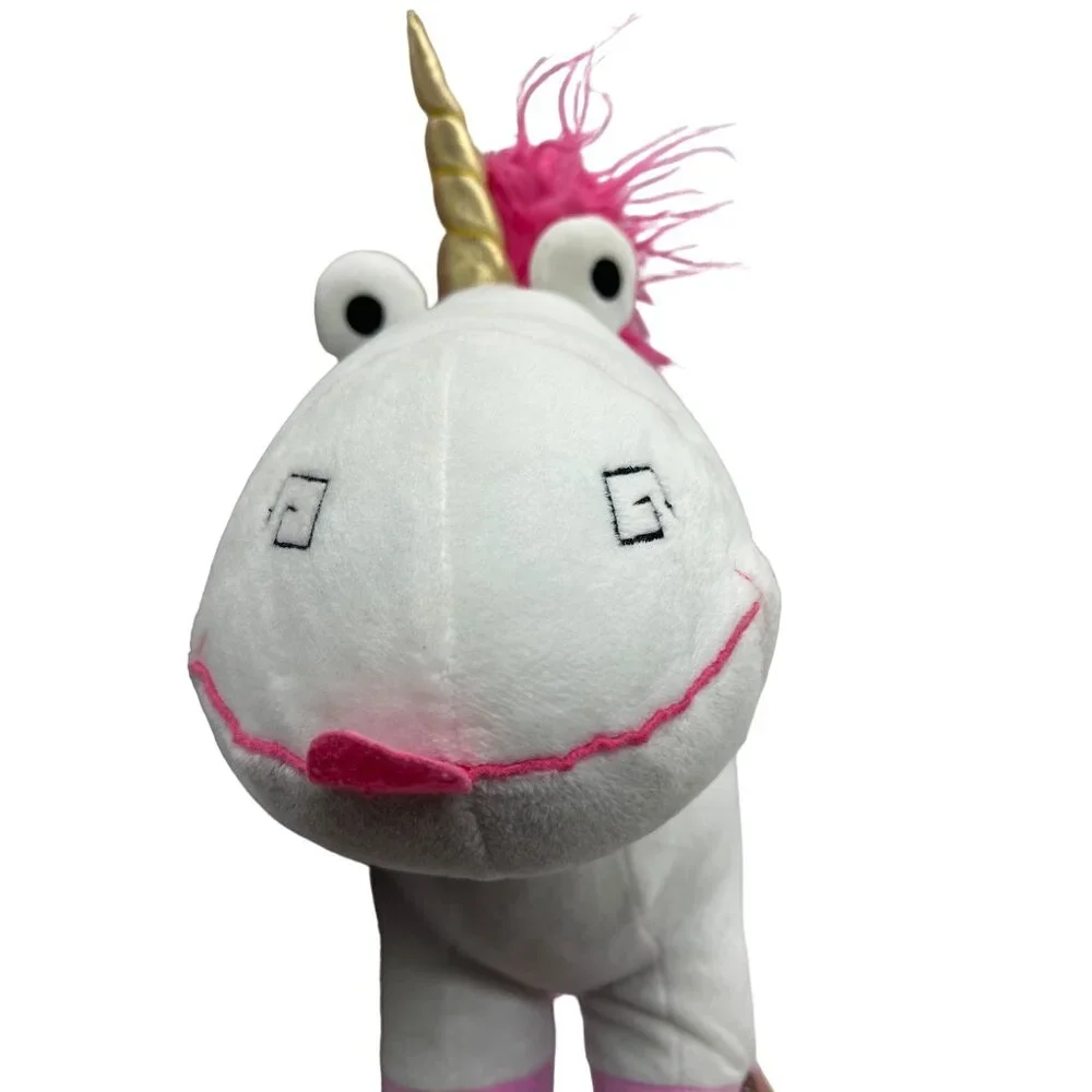 Fluffy Unicorn Plush 17” Despicable Me Minions Universal Studios
